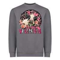 Storm Be my Valentine Holstein Cow Valentine's Day Heavyweight Sweatshirt - FaDigitalArtStudio