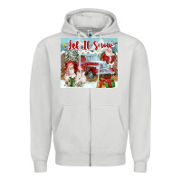 Dove Grey Let It Snow Tumbler Zipper Hoodie - FaDigitalArtStudio