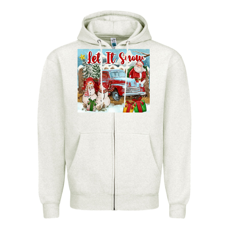 Let It Snow Tumbler Zipper Hoodie by FaDigitalArtStudio | Teevron