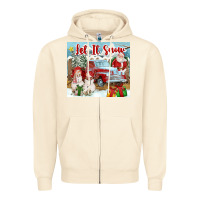 Sandshell Let It Snow Tumbler Zipper Hoodie - FaDigitalArtStudio