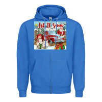 True Royal Let It Snow Tumbler Zipper Hoodie - FaDigitalArtStudio