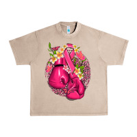 French Oak cancer boxing gloves with ribbon Urban Heavy Tee - NancyCooperArtShop