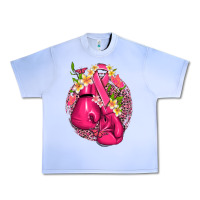Grape Ice cancer boxing gloves with ribbon Urban Heavy Tee - NancyCooperArtShop