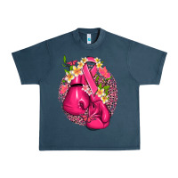 Midnight Navy cancer boxing gloves with ribbon Urban Heavy Tee - NancyCooperArtShop