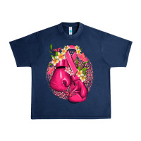 Navy cancer boxing gloves with ribbon Urban Heavy Tee - NancyCooperArtShop