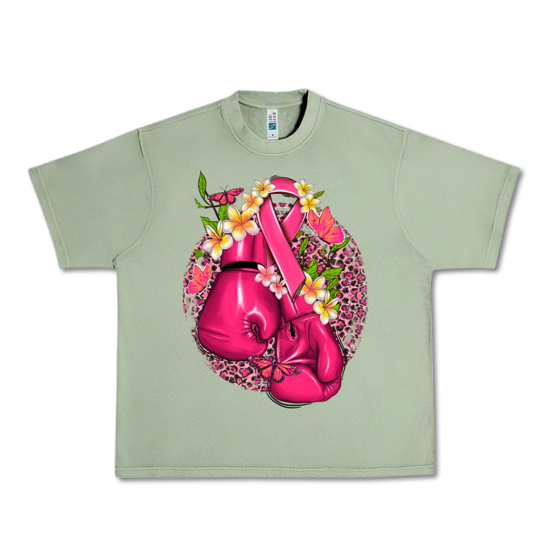 Cancer Boxing Gloves With Ribbon Urban Heavy Tee by NancyCooperArtShop | Teevron