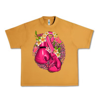 Peanut Butter cancer boxing gloves with ribbon Urban Heavy Tee - NancyCooperArtShop