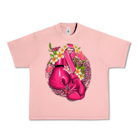 Salmon cancer boxing gloves with ribbon Urban Heavy Tee - NancyCooperArtShop