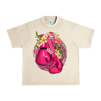 Sandshell cancer boxing gloves with ribbon Urban Heavy Tee - NancyCooperArtShop