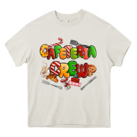 Cream Christmas cafeteria crew Heavy Core Tee - MaliasSmallBusiness