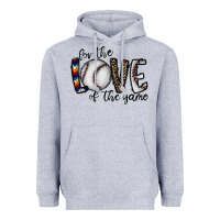 Heather Grey for the love of the game baseball Heavyweight Hoodie - CowhideDigitalArt