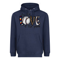 Navy for the love of the game baseball Heavyweight Hoodie - CowhideDigitalArt
