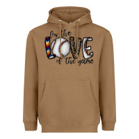 Toasted Coconut for the love of the game baseball Heavyweight Hoodie - CowhideDigitalArt