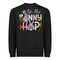 Black Do the bunny hop Easter Heavyweight Sweatshirt - OliviaCreatesArt