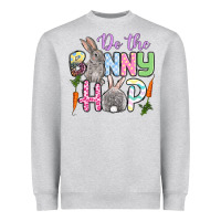 Heather Grey Do the bunny hop Easter Heavyweight Sweatshirt - OliviaCreatesArt
