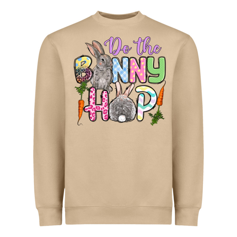 Do The Bunny Hop Easter Heavyweight Sweatshirt by OliviaCreatesArt | Teevron