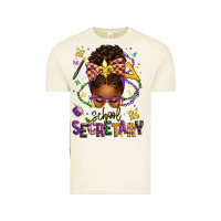 Vintage Arctic mardi gras school secretary afro messy bun Vintage Tee - texasbilliewilder