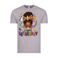 Vintage Zinc mardi gras school secretary afro messy bun Vintage Tee - texasbilliewilder