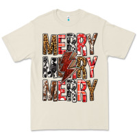 Bone Merry Merry Merry Christmas Lightning Bolt Premium Tee - BundleAndBundleShop