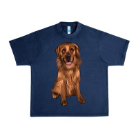 Navy labrador Urban Heavy Tee - JahusDesignShop