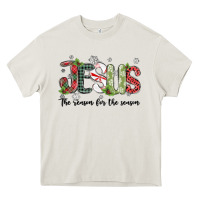 Cream jesus the reason for the season Heavy Core Tee - MaliasSmallBusiness