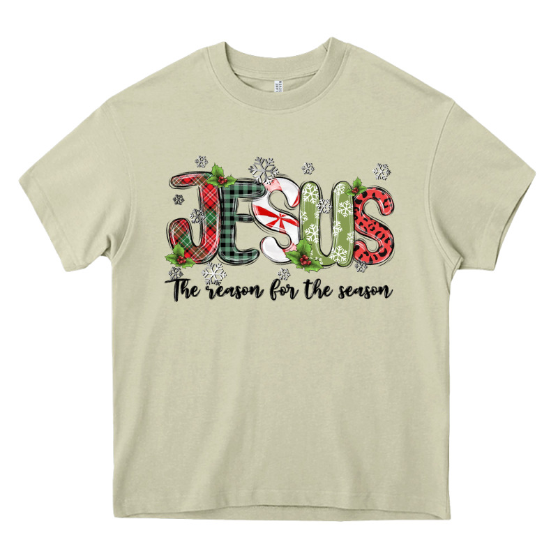 Jesus The Reason For The Season Heavy Core Tee by MaliasSmallBusiness | Teevron