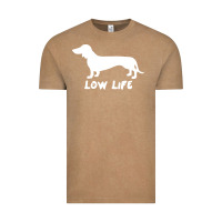 Vintage Coffee Doxie Low Life Vintage Tee - artisFamous