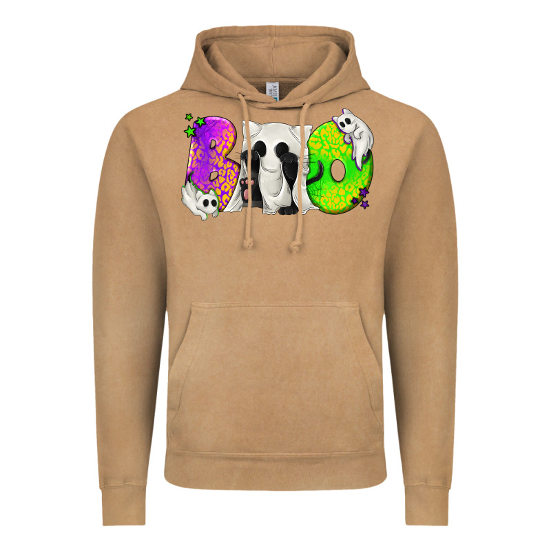 Boo Ghost Cat Vintage Hoodie by texasbilliewilder | Teevron