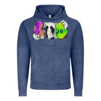 Vintage Denim Boo Ghost Cat Vintage Hoodie - texasbilliewilder