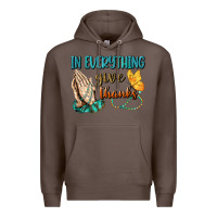 Coffee İn Everything Give Thanks Premium Hoodie - BundleAndBundleShop