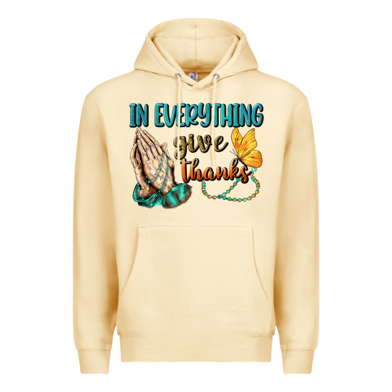 İn Everything Give Thanks Premium Hoodie by BundleAndBundleShop | Teevron