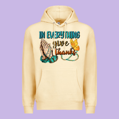 İn Everything Give Thanks Premium Hoodie Designed By Bundleandbundleshop