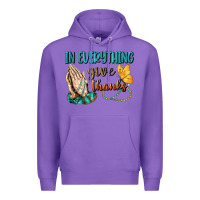 Purple İn Everything Give Thanks Premium Hoodie - BundleAndBundleShop