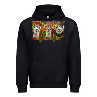 Black Christmas alpacas Urban Hoodie - BarkalooDesign