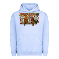 Pigment Grape Ice Christmas alpacas Urban Hoodie - BarkalooDesign