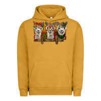 Pigment Peanut Butter Christmas alpacas Urban Hoodie - BarkalooDesign