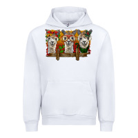 White Christmas alpacas Urban Hoodie - BarkalooDesign
