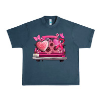 Midnight Navy cancer truck back view Urban Heavy Tee - NancyCooperArtShop