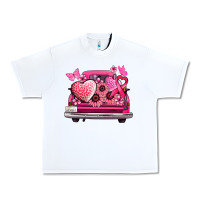 White cancer truck back view Urban Heavy Tee - NancyCooperArtShop