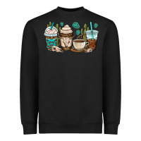 Bull Skull Coffee Cups Heavyweight Sweatshirt | Teevron