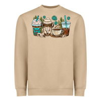 Mushroom bull skull coffee cups Heavyweight Sweatshirt - OliviaCreatesArt