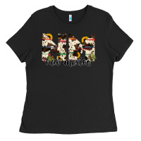 Black new mexico state cowhide serape cactus Ladies Tee - RanaPortraitStore