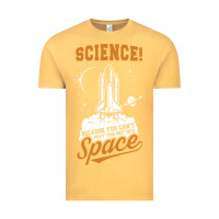 Vintage Mustard Science: Because You Can't Pray This Shit Into Space Vintage Tee - artisFamous