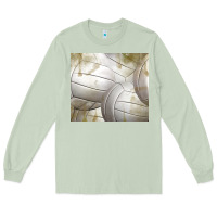 Matcha distressed volleyball pattern Long Sleeve Tee - TumblerDesignByShophia