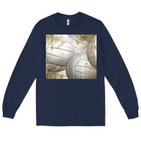 Navy distressed volleyball pattern Long Sleeve Tee - TumblerDesignByShophia
