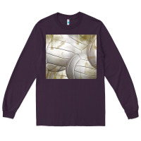 Plum distressed volleyball pattern Long Sleeve Tee - TumblerDesignByShophia