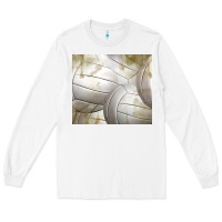 White distressed volleyball pattern Long Sleeve Tee - TumblerDesignByShophia