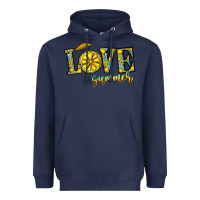 Navy love summer Heavyweight Hoodie - CowhideDigitalArt