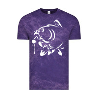 Cloud Purple carp fishing Vintage Tee - artisFamous