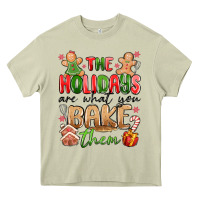 Mossy the holidays are what you bake them Heavy Core Tee - MaliasSmallBusiness